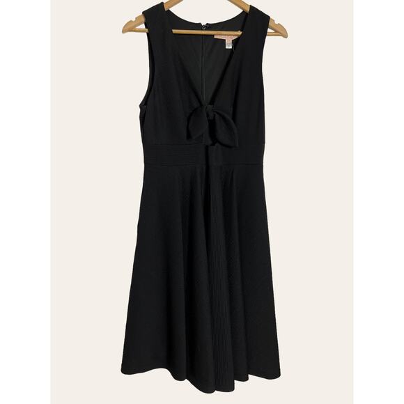 Anthropologie Hutch Black April Cutout Tie Front A-Line Sleeveless Dress Size M - Picture 3 of 9